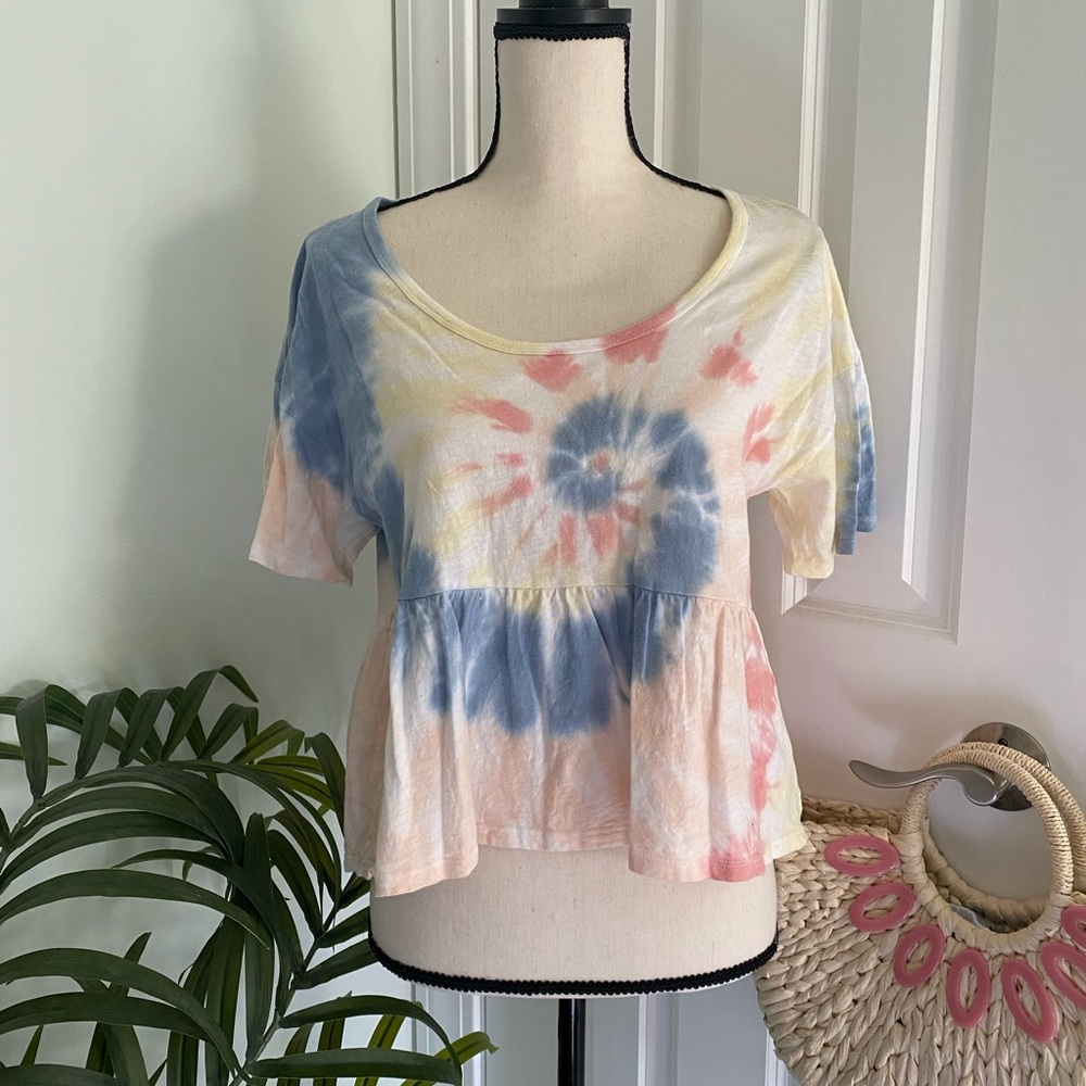 AEO Tie Dye Baby Doll T-Shirt